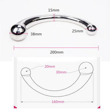 Load image into Gallery viewer, G-spot Stainless Steel Massage Stick Anal Plug, Mandatory Anal For Men Women Anal Toys