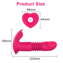 Load image into Gallery viewer, Remote Control Telescopic Dildo Clit Massager G-spot Vaginal Stimulator