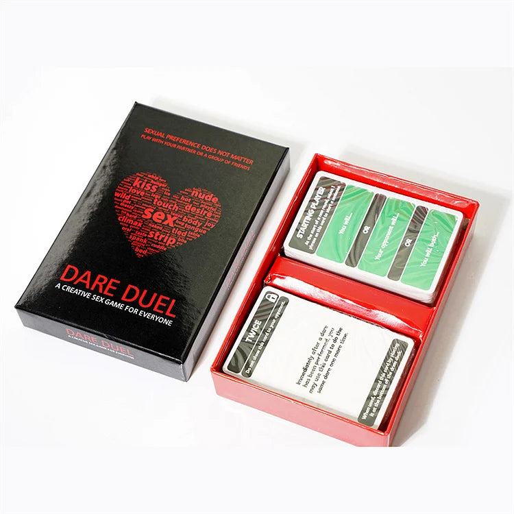 Dare Duel - A Erotic Stimulate Sexual Postures Romantic Game For Couples Sex Game Card