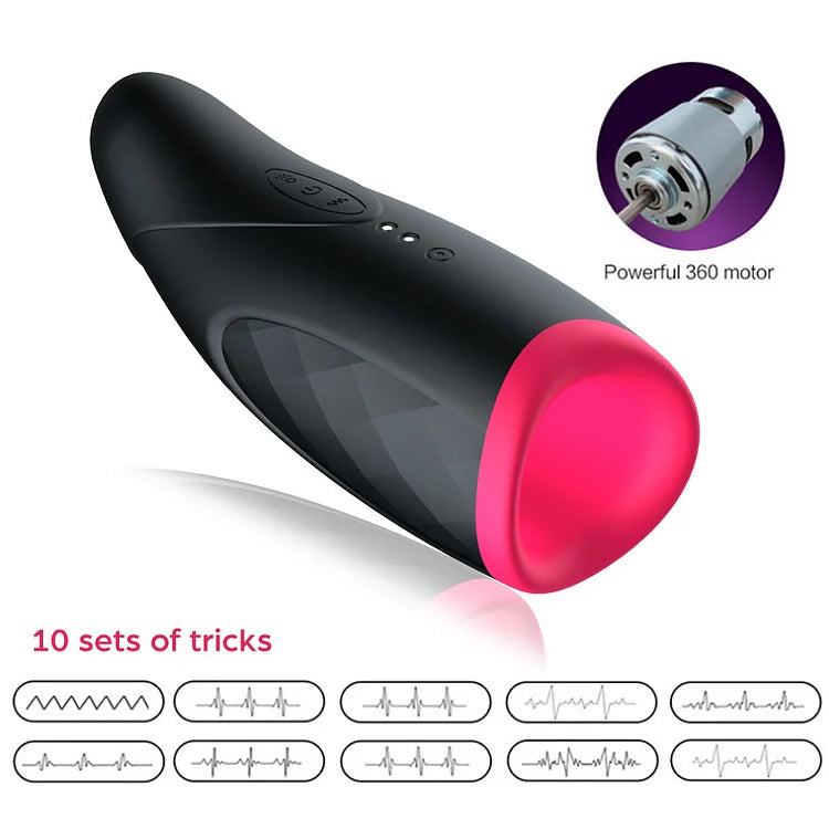 Heated Oral Sex Aircraft Cup Penis Exerciser Allows Men's Masturbation