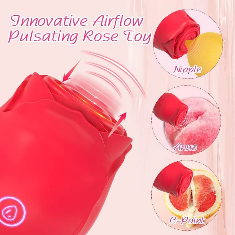 Rose Toy Tapping Nipple Clitoris Stimulator