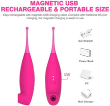 Load image into Gallery viewer, 2 in 1 High Frequency Clitoral Sucking Vibrator, Clit Sucker for Clitoris Nipple Stimulation G spot Clitoral Vibrator with Whirling Vibration