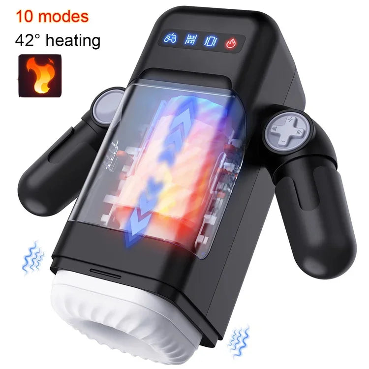 Game cup - Thrust vibration masturbator with heating function