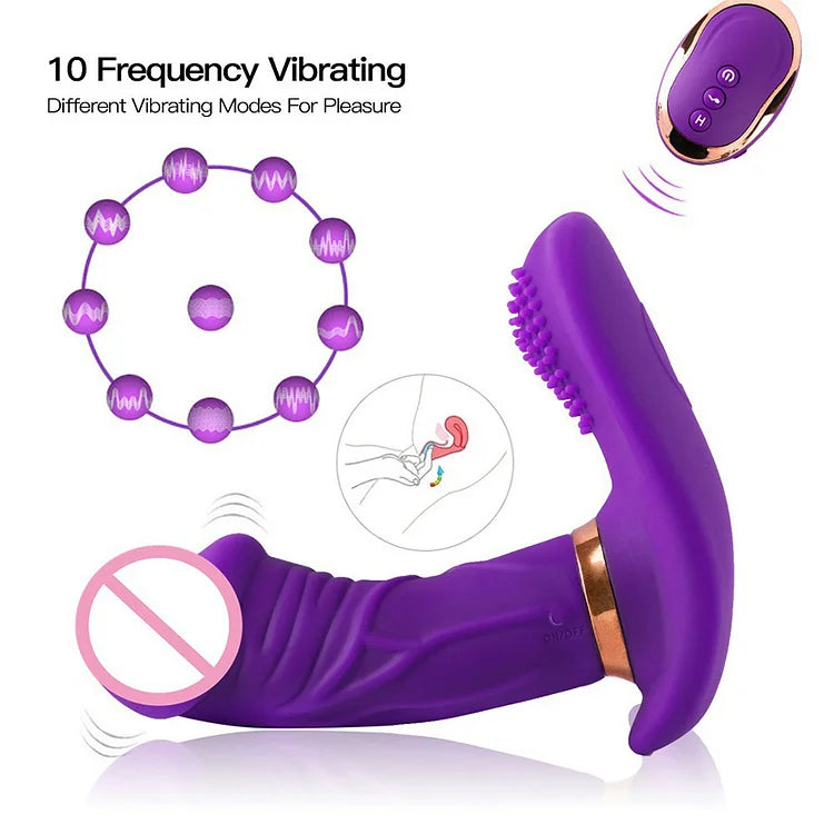 Women's Wireless Remote Control Wear Rocking Masturbation Vibrator, Couples Share Vibrator, Adult Sex Products