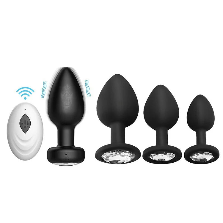 Wireless Remote Control Men's And Women's Common Anal Plug Set Prostate Orgasm Massager Adult Sex Toy