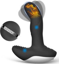 Load image into Gallery viewer, Wiggle-Motion Dual Motors Vibrating Anal Vibrator for Men with Remote Control Heating Anal Vibrators Butt Plug Prostate Massager Stimulator