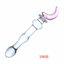 Load image into Gallery viewer, Sex Toy Appliance Stick Adult Female Sex Toy Glass Loving Cat Crescent Five-star Penis Anal Plug