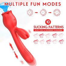 Load image into Gallery viewer, Rose Rabbit Vibrator G Spot Clitoral Stimulator