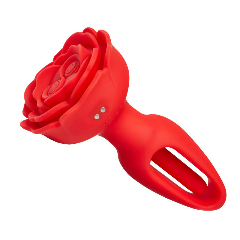 Rose 10 Flapping & Vibrating Anal Vibrator with Rugosa Base