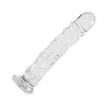 Load image into Gallery viewer, Transparent Silicone Dildo with Raised Texture 5.9 Inch