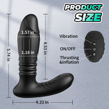 Load image into Gallery viewer, Dual-head InflationThrusting Vibration Prostate Massager for Men or Women