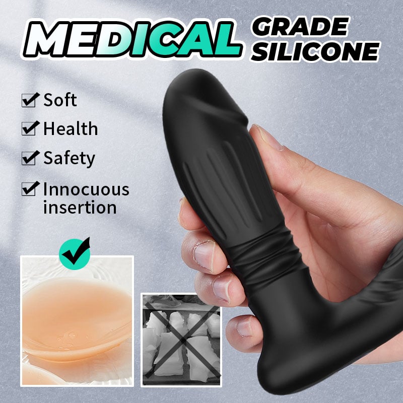 Dual-head InflationThrusting Vibration Prostate Massager for Men or Women