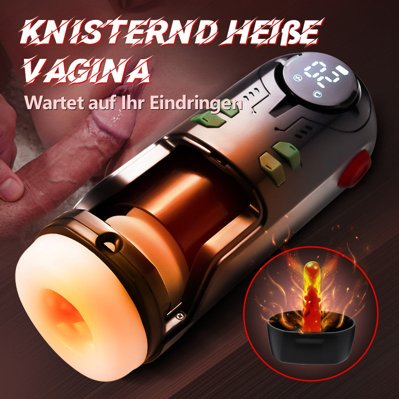 9 Thrusting Vibrating Sucking Heating Masturbator Cup