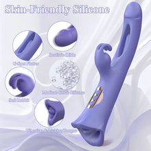 Load image into Gallery viewer, Sophia Clit Nipple Anal Stimulation Rabbit Licking Vibrating Flapping 4 IN 1 Stimulator