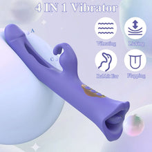 Load image into Gallery viewer, Sophia Clit Nipple Anal Stimulation Rabbit Licking Vibrating Flapping 4 IN 1 Stimulator