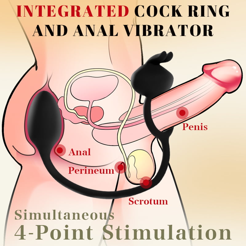 Vibrating Cockring Anal Clitoral Stimulation for Couples