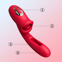 Load image into Gallery viewer, Mouth-Shaped Biting G Spot Soother with Vibration &amp; Flapping