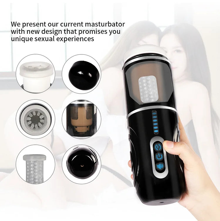 Giya Aircraft Cup Fully Automatic Telescopic Rotating Masturbation Device Men's Exercise Masturbation Device Adult Products Sex Toys