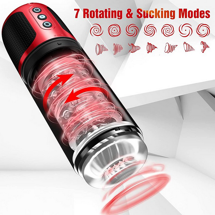 Sucking 360 Rotary Interactive Vocal Double Pleasure Male Masturbator