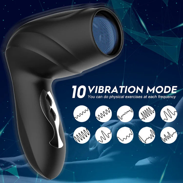 10x Automatic Blowjob Sucking & Vibrating Masturbator USB Rechargeable