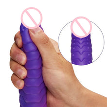 Load image into Gallery viewer, Telescopic Dildo Silicone Realistic Big Fake Penis Dildo Vibrator