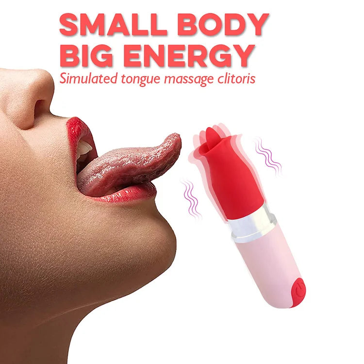 Tongue Lipstick Vibrating Stick Charging Women's Masturbation Device Carrying G-point Stick