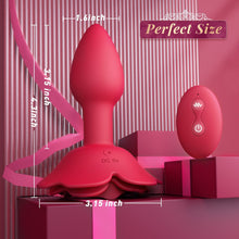 Load image into Gallery viewer, Double Stimulation Rose Female Sex Toy Anal Vibrator with Unique Anchor Design