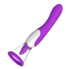 Load image into Gallery viewer, Hard Rock Vibrating Rod Female Masturbator Vibrating Av Bead Rotating Rod Automatic Heating Sucking Tongue Licker Pluggable Device