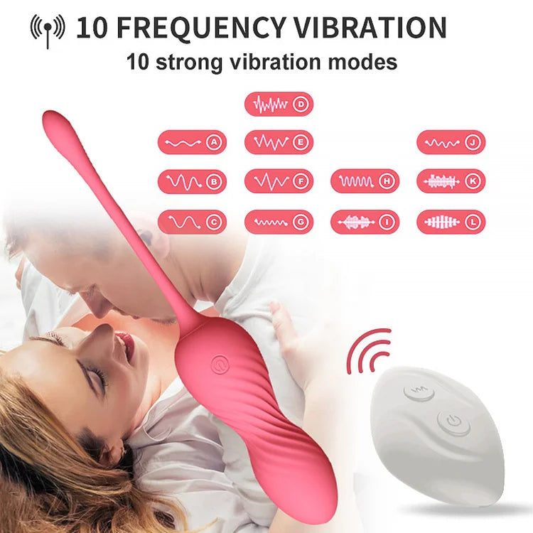 Women's Wireless Egg Skipping Masturbator Vaginal Dumbbell Stimulation Vaginal Vibrator