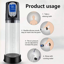 Load image into Gallery viewer, Cross-border Amazon Lcd Trainer New Hydrotherapy Cup Rechargeable Usb Male Masturbation Led Penis Trainer