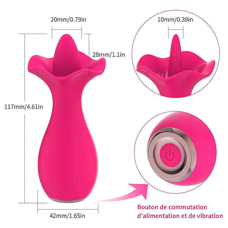 Rose Licking Vibrator Toy