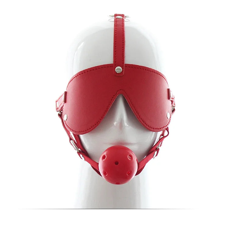 Bdsm Mouth Ball Gag With Eyeshade Combination Set Sex Toy For Adults