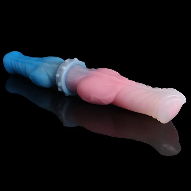 Double Ended Wolf Dog Dildo Gay And Lesbian Sex Toy For Masturbating Orgasm