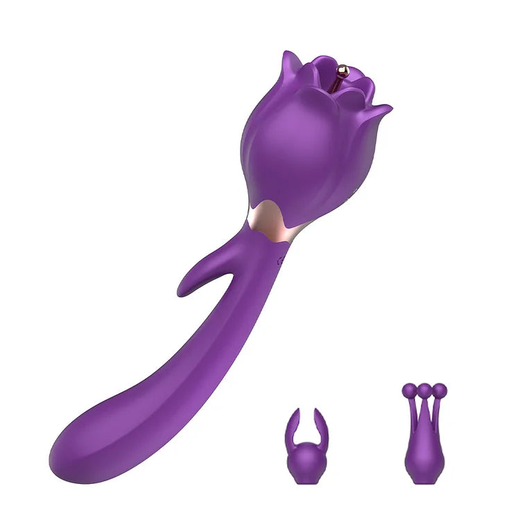 Rose Toy Vibrator Nipple Massager Dildo Clitoris Stimulator