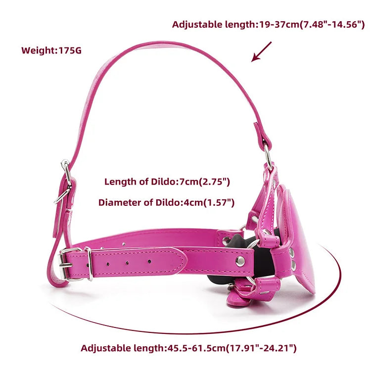 Adjustable Bdsm Silicone Penis Dildo Gag For Adult