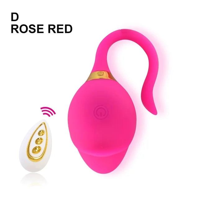 Pearlsvieb Rose Vibrators For Women Wireless Remote Control Kegel Balls Vaginal Tight Exercise Vibrating Eggs