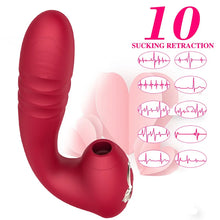 Load image into Gallery viewer, Sucking Vibration Telescopic Vibrator Female Erotic Masturbation Device Adult Products