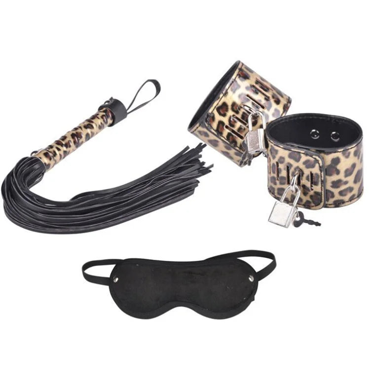 Leopard Leather Ten Piece Set Binding Set Husband And Wife Flirting Toys