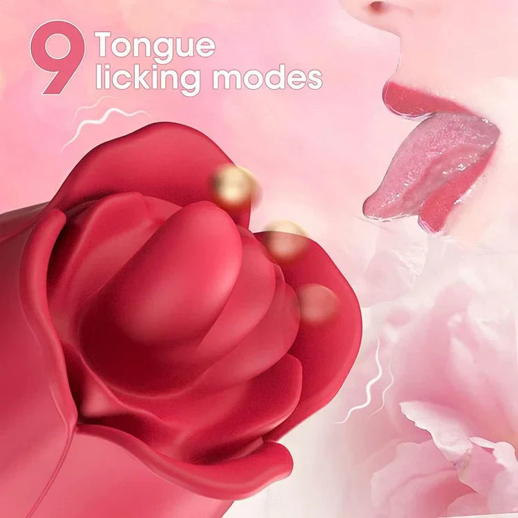 Rose Clit Licking Toy With Egg Vibrator