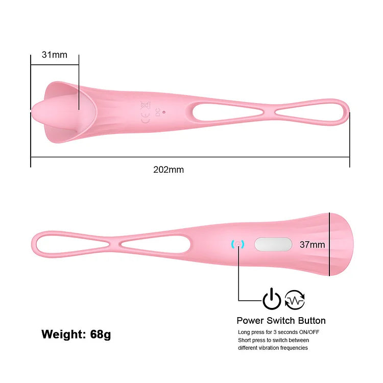 Ballerina Vibrator Vacuum Suction Tongue Licking Vibrator