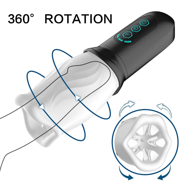 Automatic Rotating Aircraft Cup Men's Drawing And Inserting Masturbation Cup Trainer