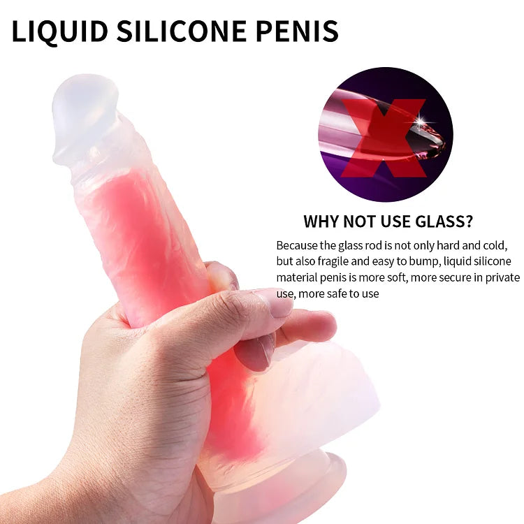 Transparent Penis Realistic Dildo