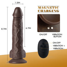 Load image into Gallery viewer, Warren 6 Thrusting 10 Vibrating Rotating Lifelike Dildo 8.7 Inch with Suction Cup