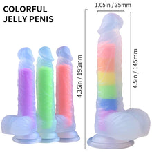 Load image into Gallery viewer, Transparent Penis Realistic Dildo