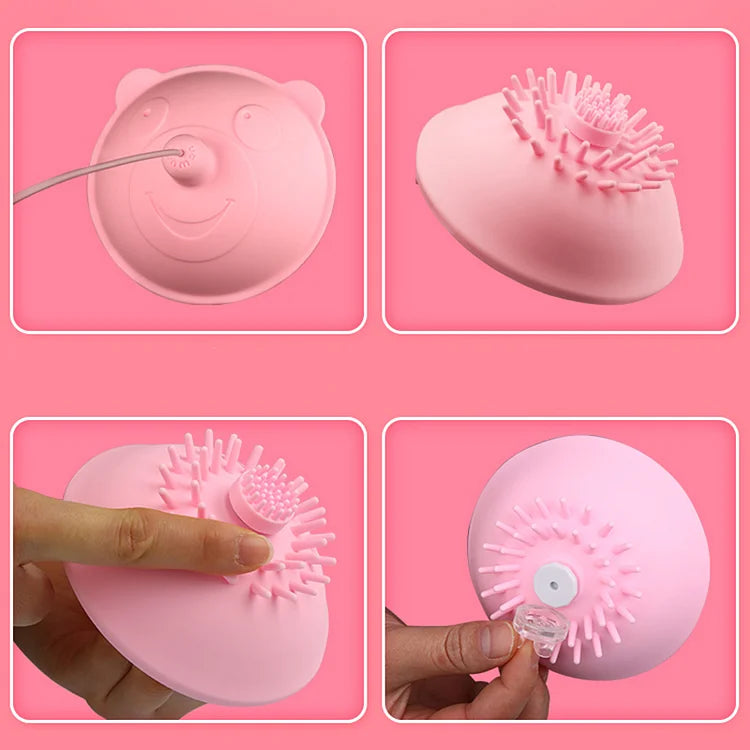 Momo Bear Breast Massager Stimulates, Stimulates, Sucks Breast Nipple, Climates, And Kneads Women's Tools