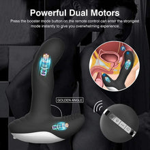 Load image into Gallery viewer, Wiggle-Motion Dual Motors Vibrating Anal Vibrator for Men with Remote Control Heating Anal Vibrators Butt Plug Prostate Massager Stimulator