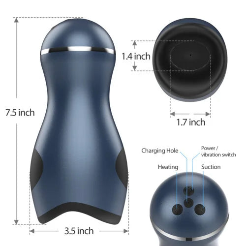 Automatic Male Masturbation 9 Vibration Modes with Sucking USB Charging