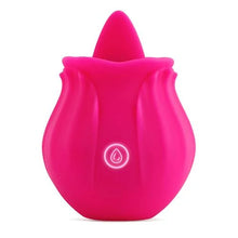 Load image into Gallery viewer, Rechargeable Licking Silicone Rose Flower Toy