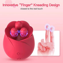 Load image into Gallery viewer, S475 Three Pistils Tongue Kneading And Vibrating Rose Toy