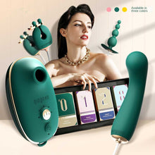 Load image into Gallery viewer, 4 In 1 Dildo Sution Vibrtor Sm Breast Clip Anal Plug Vibrator Kit